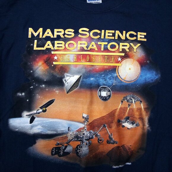 Mars Science Laboratory Curiosity Rover NASA JPL T-Shirt - Picture 1 of 6